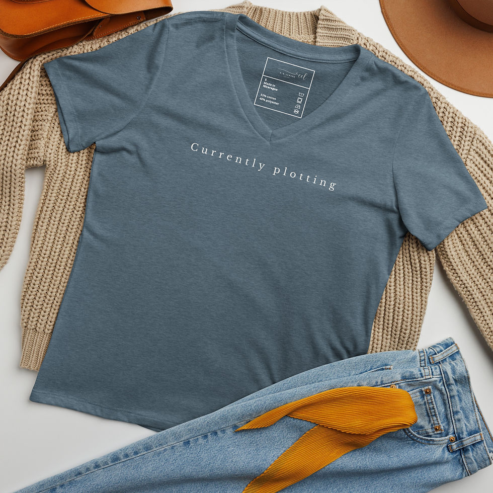 Thumbnail: Currently Plotting—Women’s relaxed v-neck t-shirt