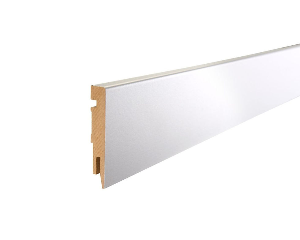 Plint wit | 2400x75x12mm