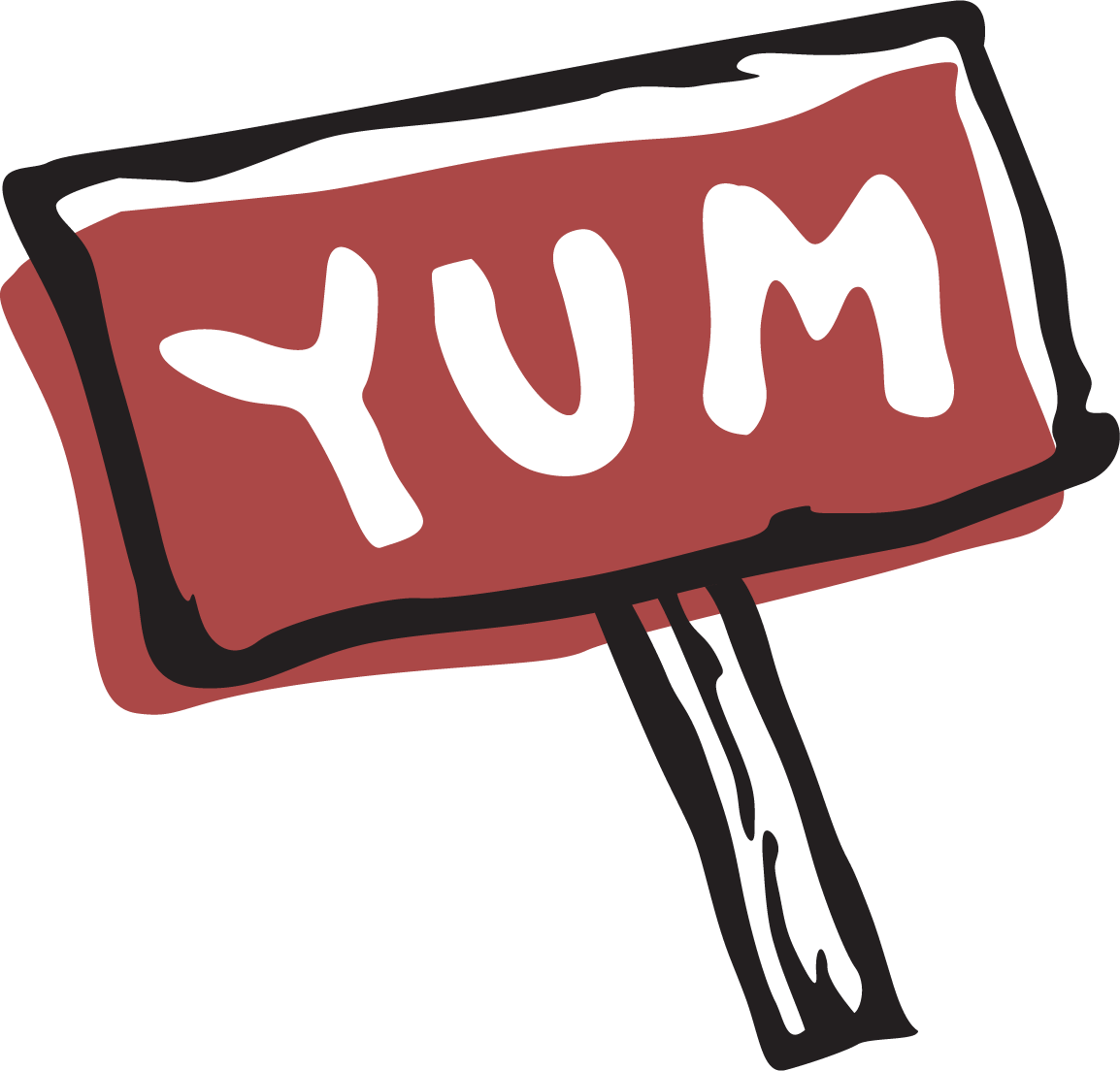 Illustrated fundraiser sign