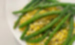 Freshly made Selmi's sweet corn with green beans sauteed in herb butter