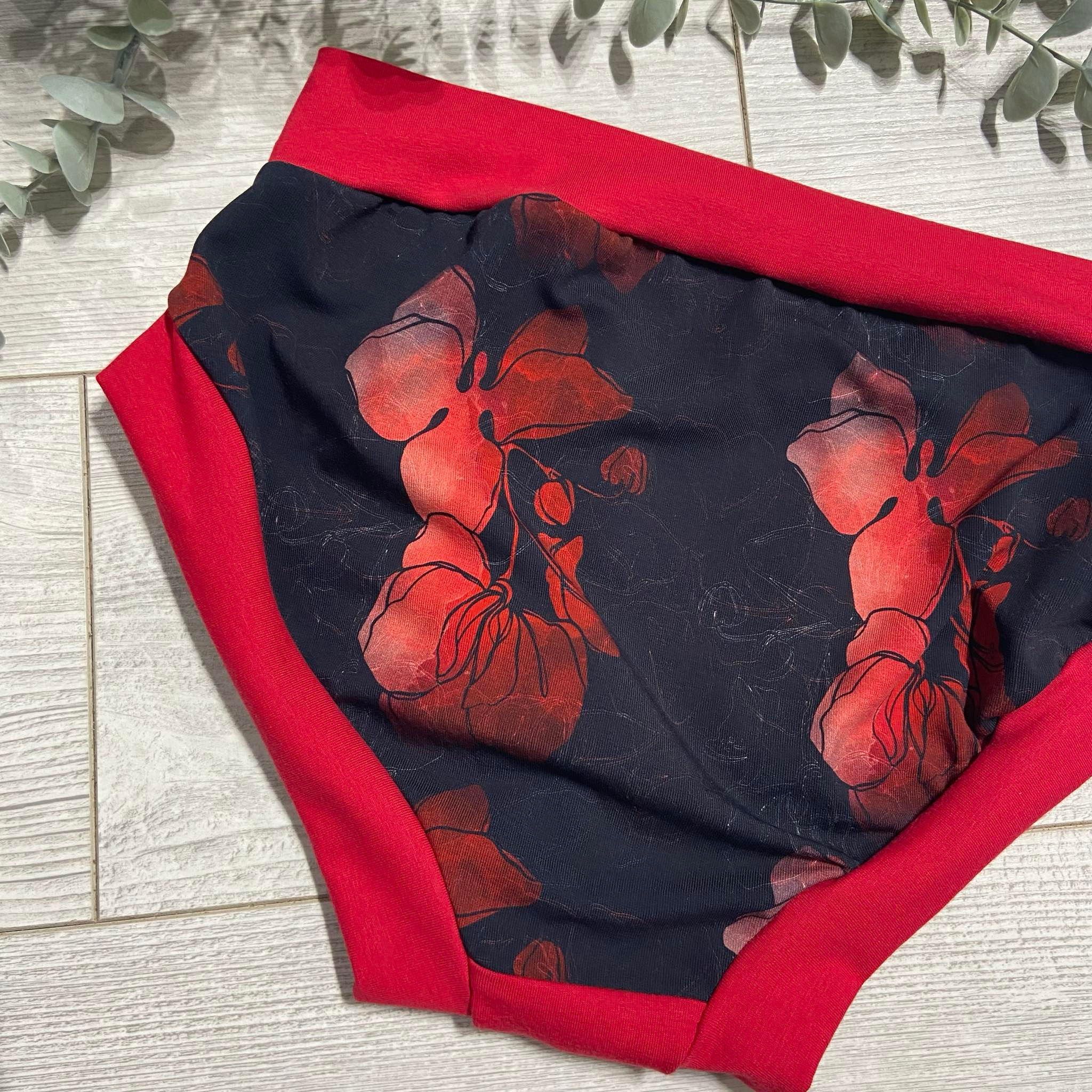 Mi fesses - Fleurs rouges - MPB