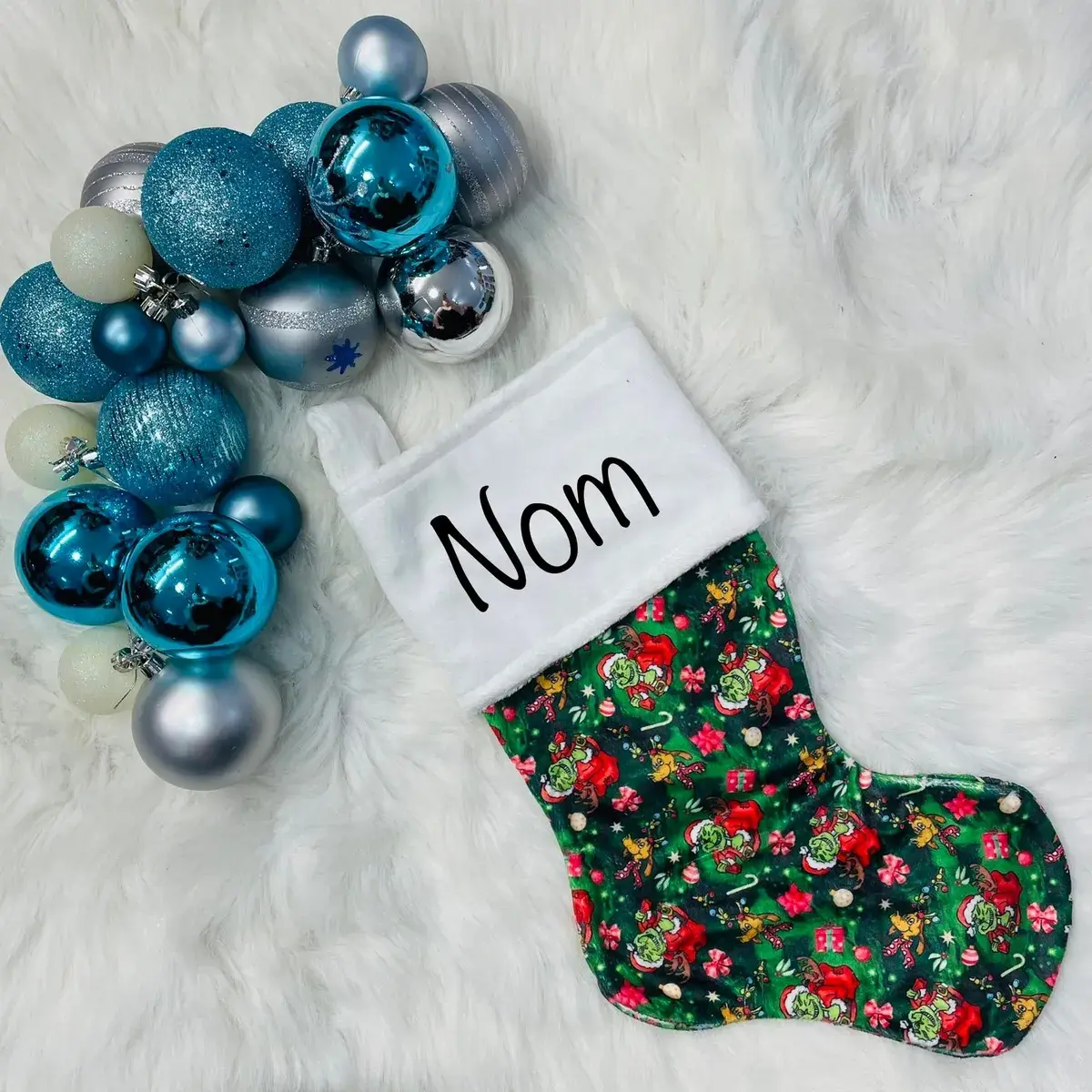 Bas de Noël - Grincheux cartoon - MPB