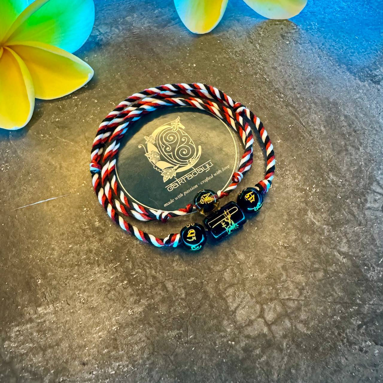 Gelang Tridatu Tibet Naga Emas Aura Perlindungan(Free Gelang Keberuntungan)
