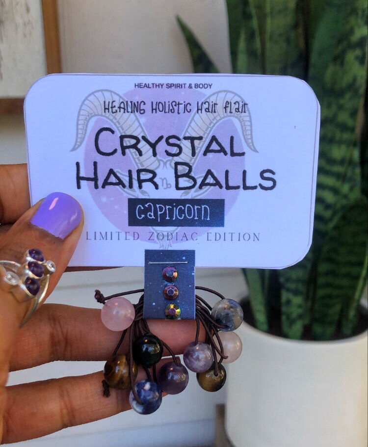 Thumbnail: Crystal Hair Balls: ZODIAC EDITION