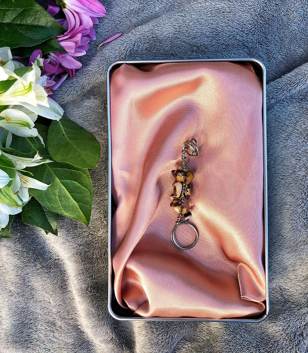 Thumbnail: (Cashmere) Crystal Ring Joint Holder