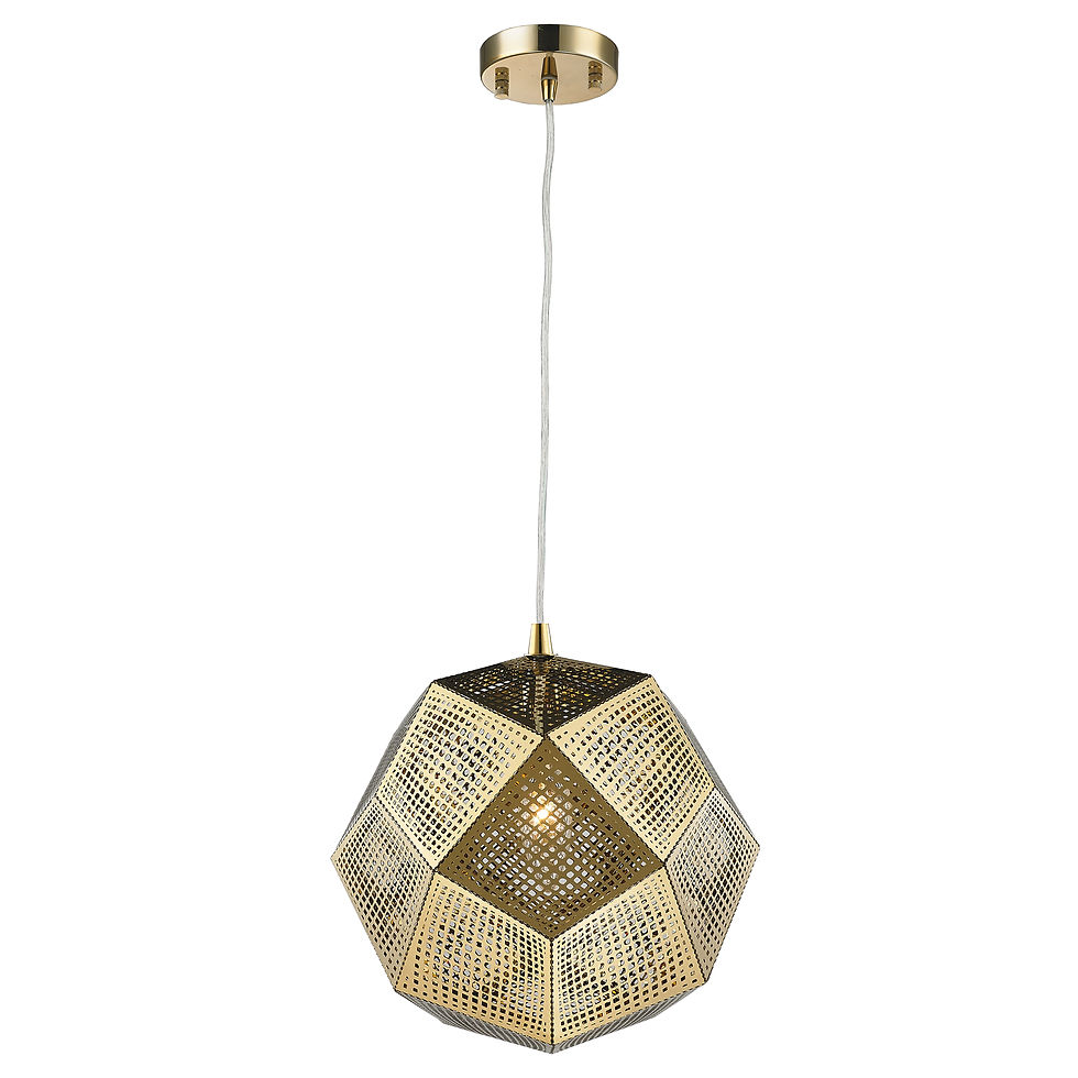 Thumbnail: Geometrics Champagne Gold Modern/Contemporary Incandescent Medium Pendant Light