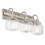 Miniatura: ACORN 3-LIGHT BRUSHED NICKEL FINISH VANITY LIGHT Versatile Up or Down Install