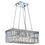 Miniatura: CASCADE 4 LIGHT CHROME FINISH WITH CLEAR CRYSTAL CHANDELIER HANGING LIGHT