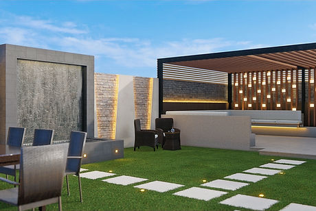 Modern landscape design