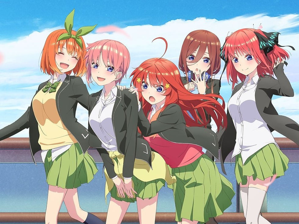 The Quintessential Quintuplets | Franquia anuncia novo anime para TV e projeto em OVA
