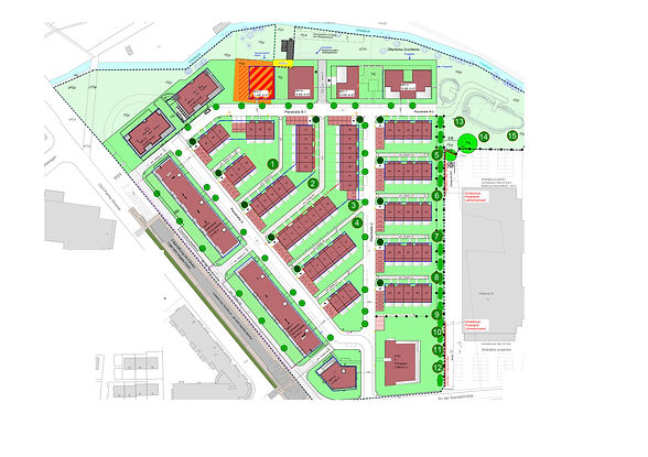 An der Sandelmühle Stadthäuser Lageplan