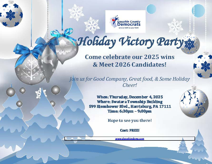 Holiday Victory Party and 2026 Candidate Meet & Greet