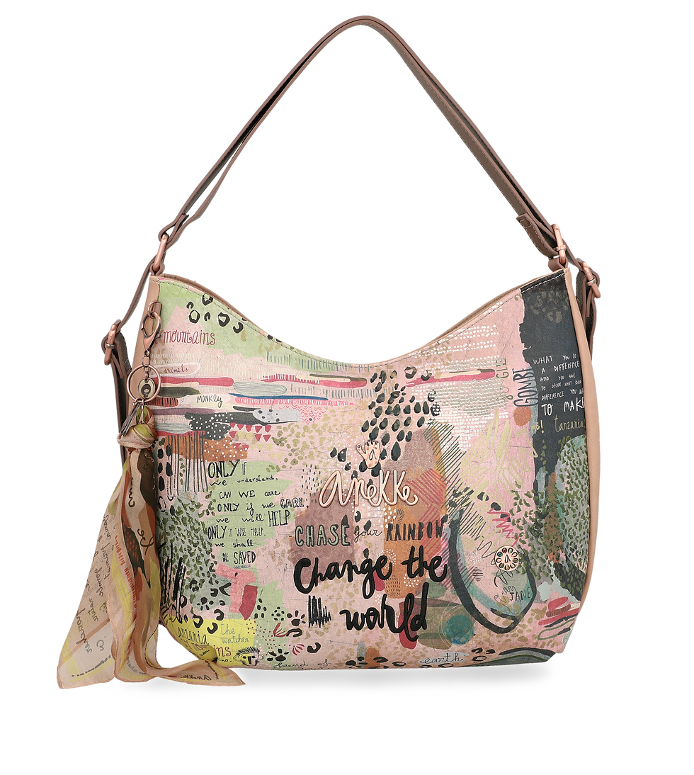 BOLSO MOCHILA ANTIRROBO ESTAMPADO ANEKKE JUNGLE