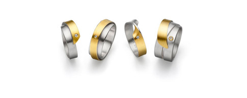 Diamond Ribbon Rings