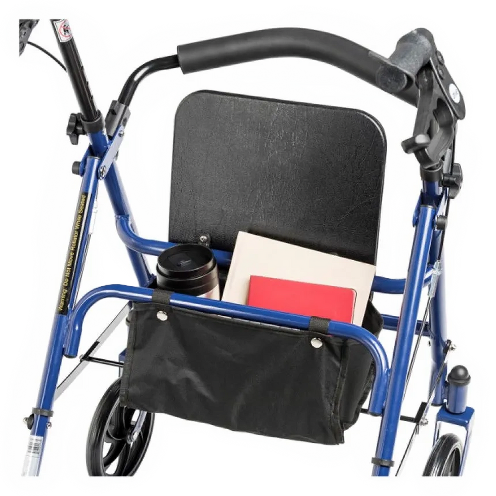 Folding rollator for travel