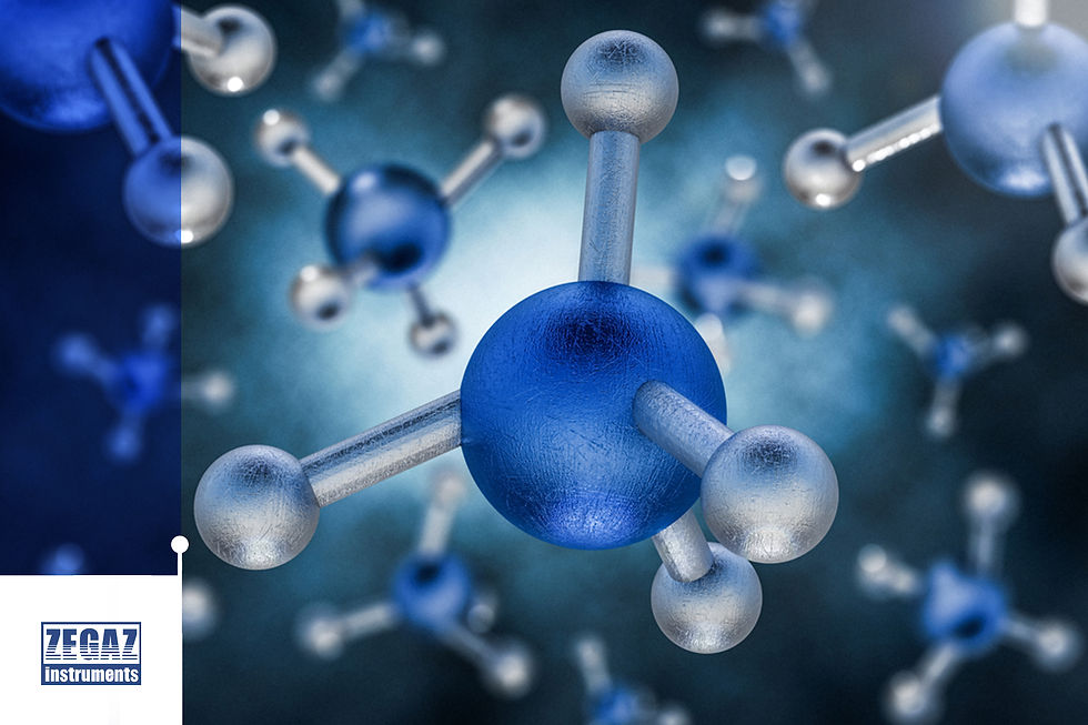 Natural gas molecule structure