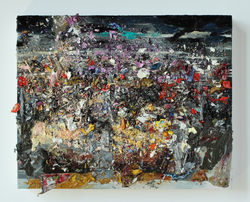 Walmart Study 3 Oil and Acrylic Resin on Panel 8x10 inches 2012