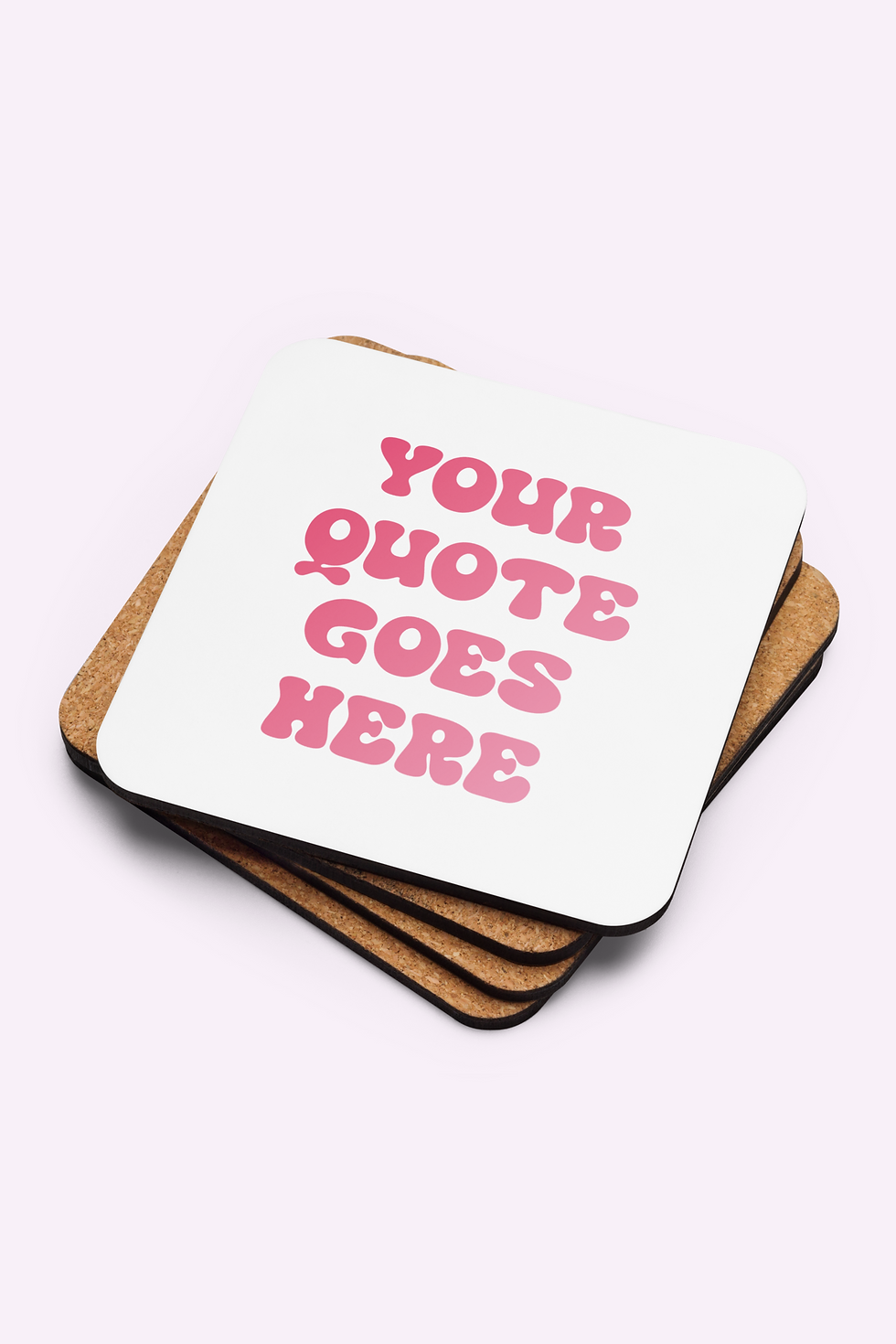 Thumbnail: Personalised Quote Coaster | Custom Novelty Coaster Gift