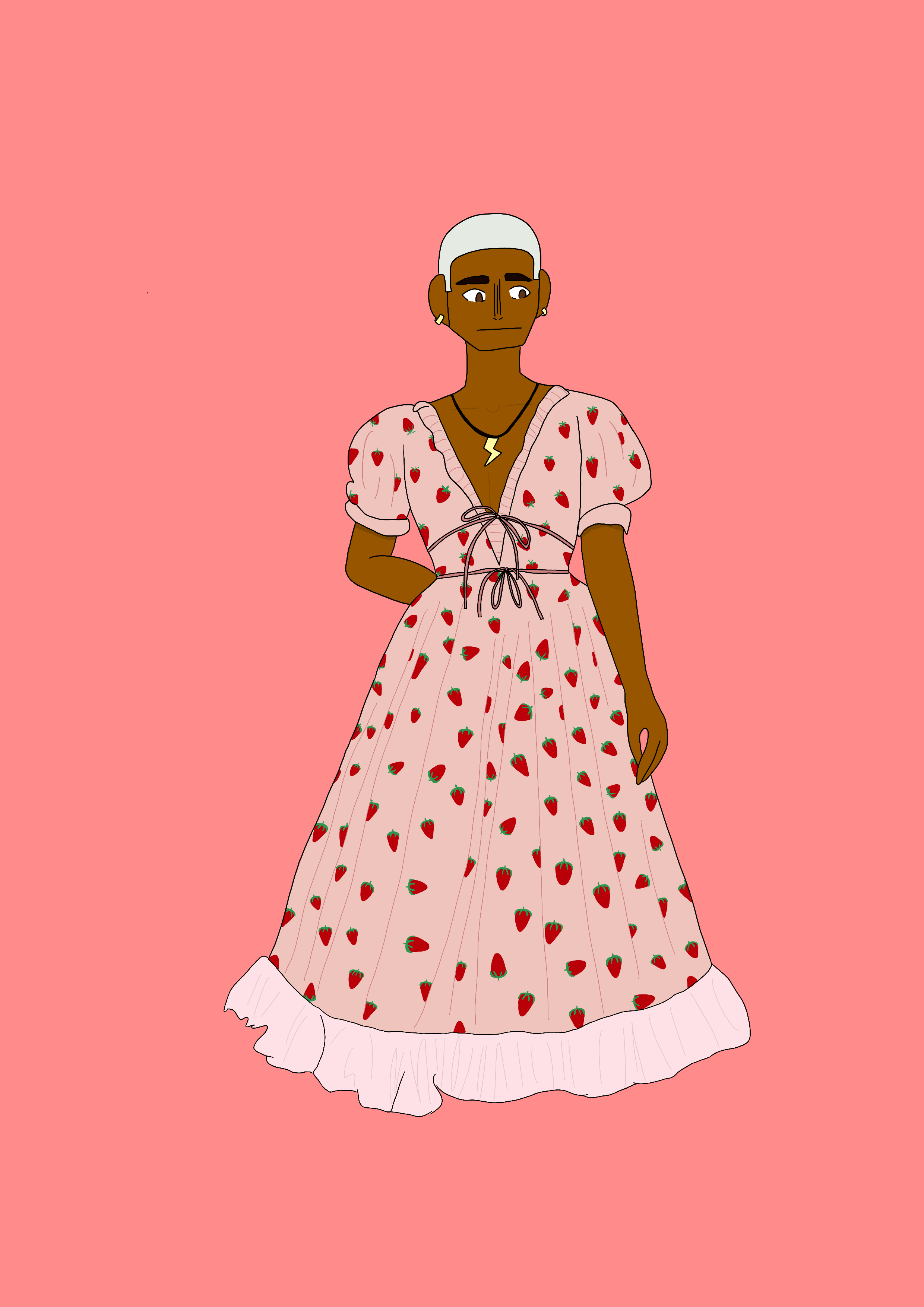 Strawberry dress lightning