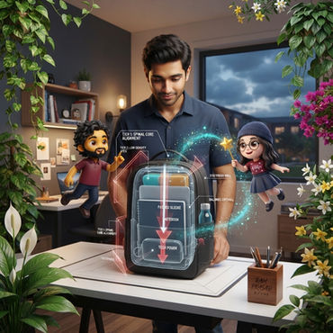 Discover the ultimate minimalist college backpack setup for Indian students. Learn how to pack light, stay organized, manage your daily essentials, and boost focus. backpack, college backpack essentials, minimalist EDC student, college survival guide, tech pouch organizer, Indian college student EDC