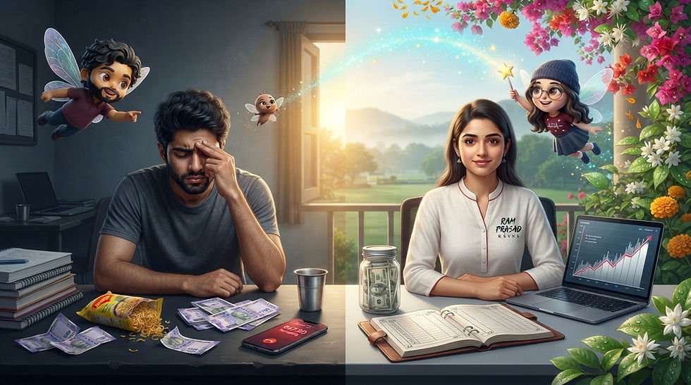 Master Pocket Money Budgeting and simple money rules with Aarav & Maya. Practical financial literacy tips for college students and hostel life.
finance, Pocket Money Budgeting, Financial Literacy 101, Campus Life Balance, Hostel Life Tips