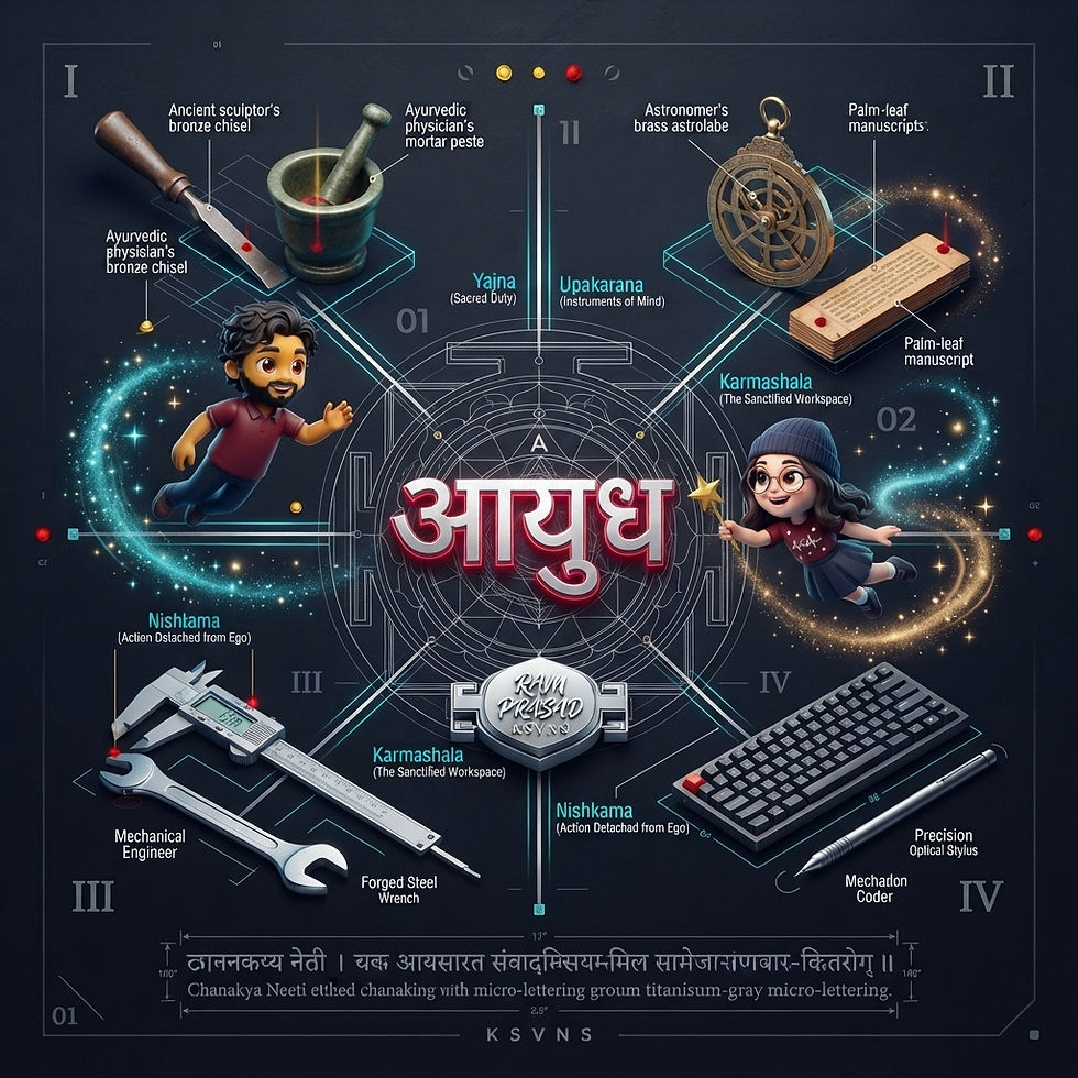 Discover the deep spiritual, psychological, and practical meaning behind Ayudha Puja and Shastra Puja. Learn how honoring your tools creates work mindfulness.
ayudha puja, shastra puja, navratri traditions, vehicle puja, honoring tools, indian festival culture