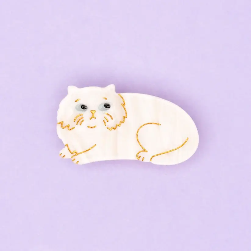 Barrette à Cheveux - Chat Persan
