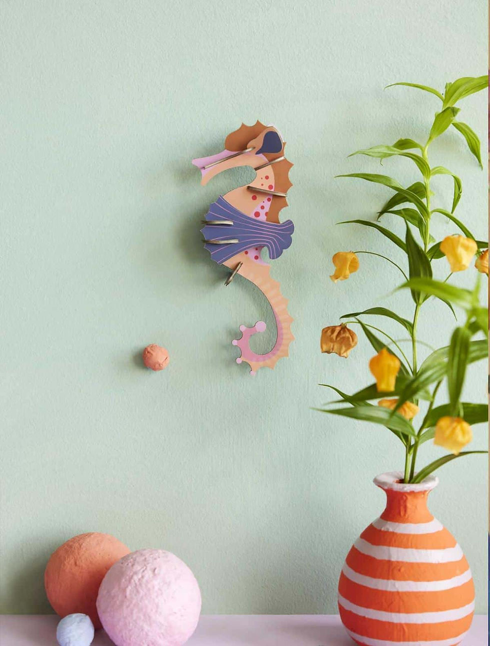 Miniature : Décoration Murale pink seahorse