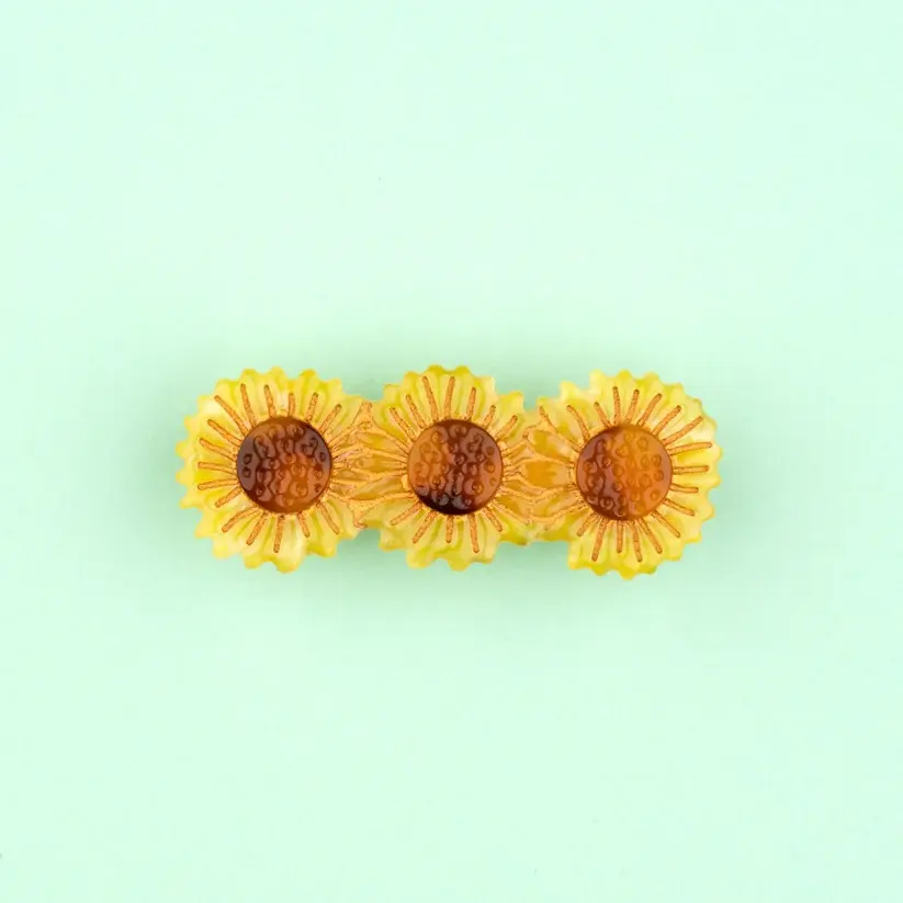 Barrette à Cheveux - Tournesol