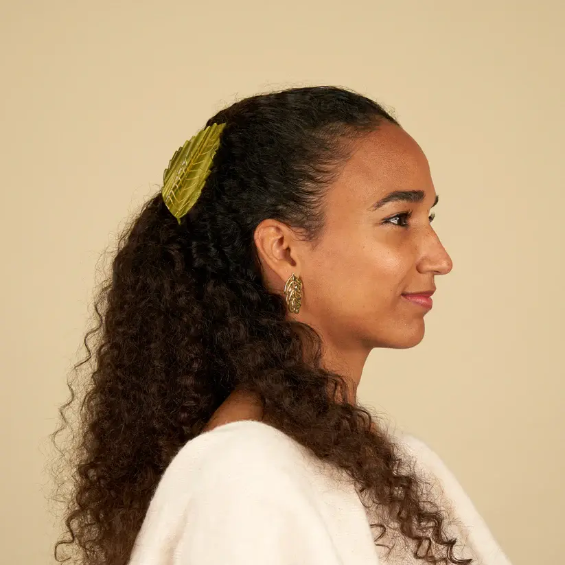 Miniature : Pince à Cheveux - Feuille de châtaignier