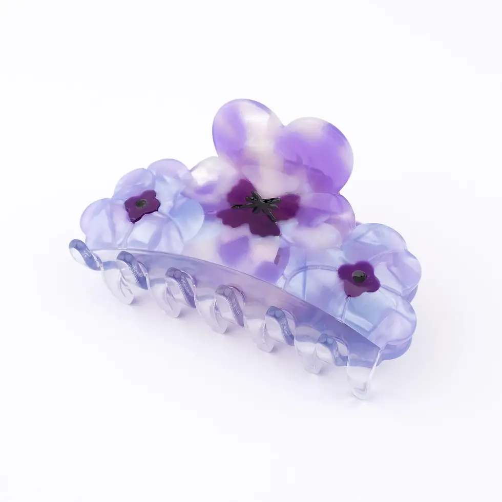 Miniature : Pince à Cheveux - Bouquet de Pensées