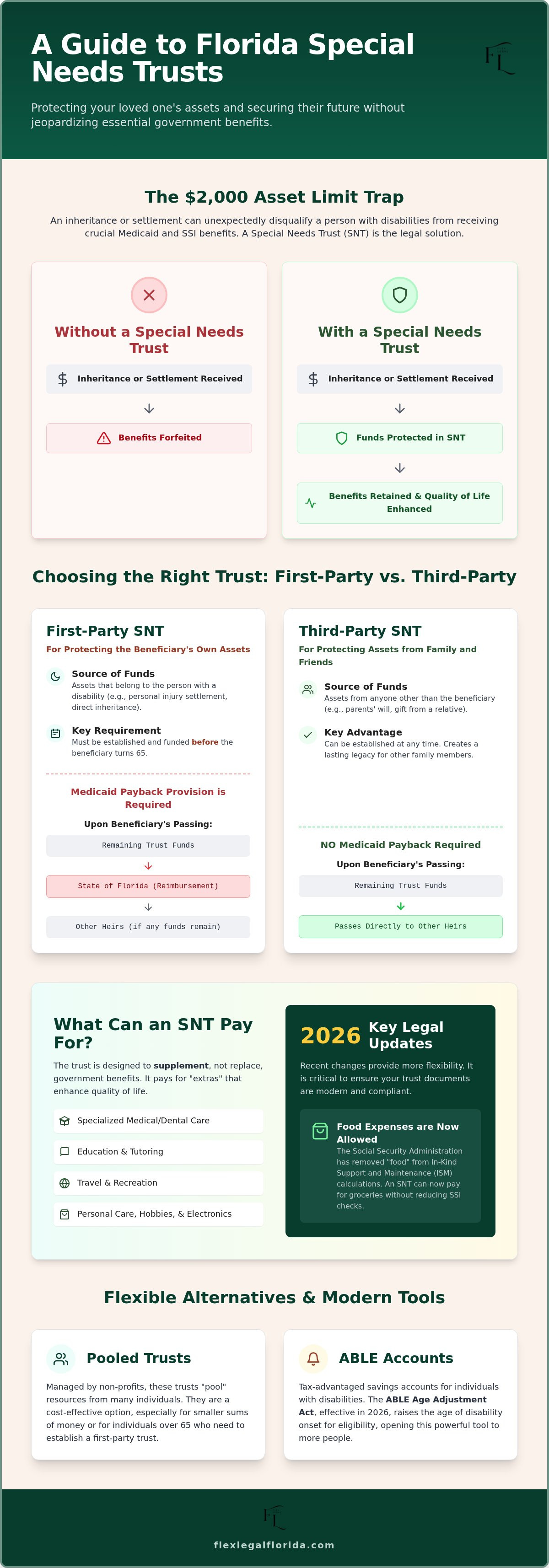 Types of special needs trusts in Florida