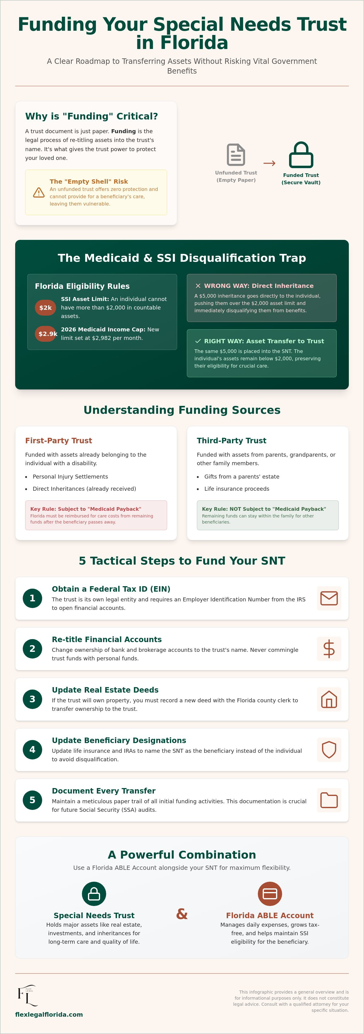 How to fund a special needs trust in Florida