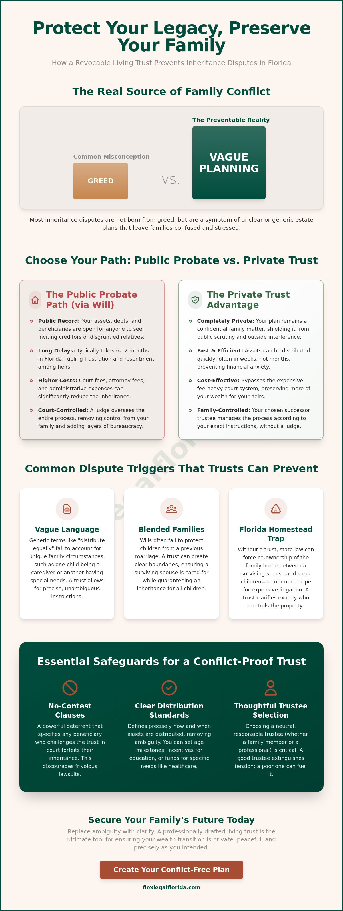 Avoiding family conflict with a living trust