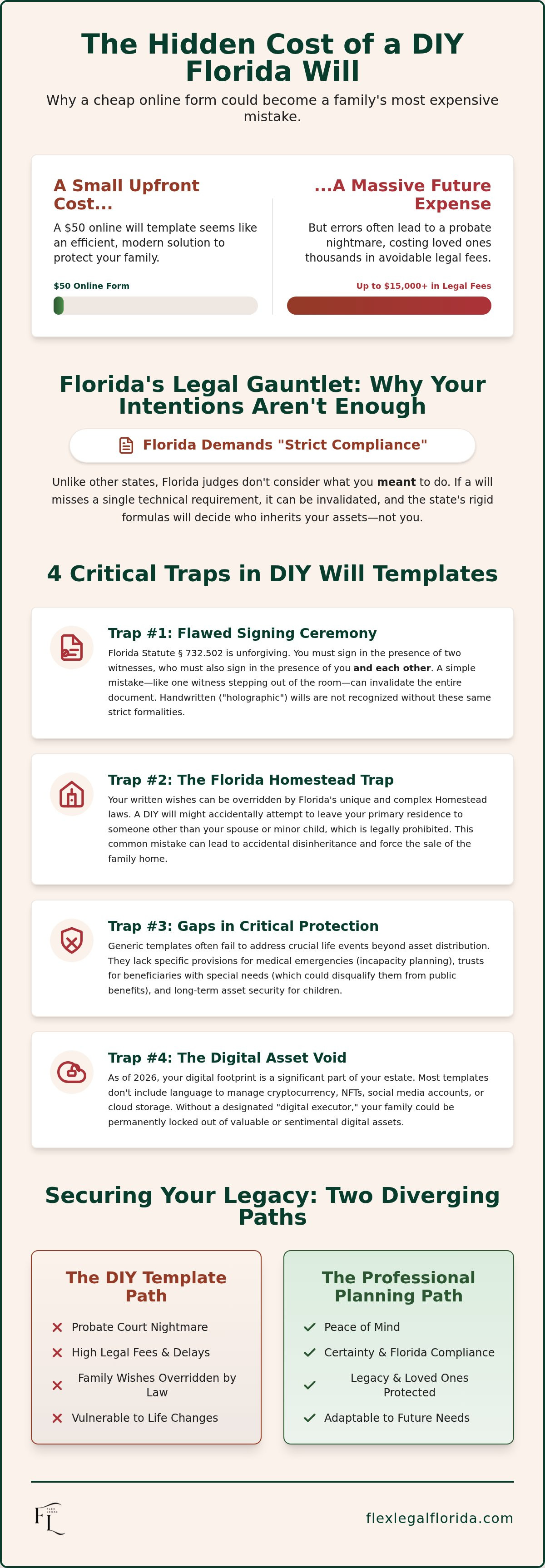 Common mistakes in DIY wills Florida