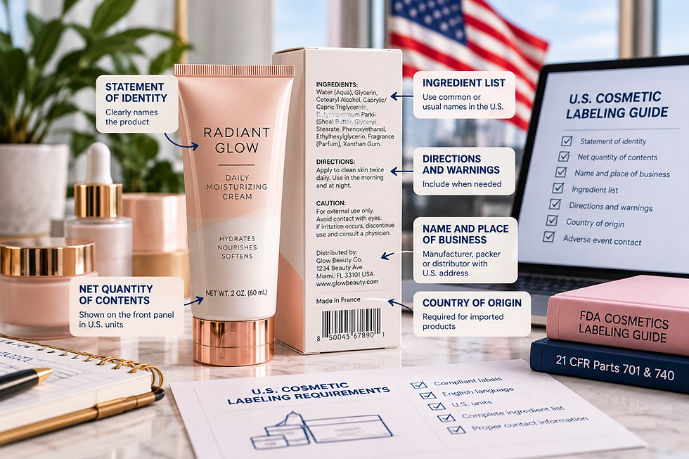 Cosmetic Labeling Requirements