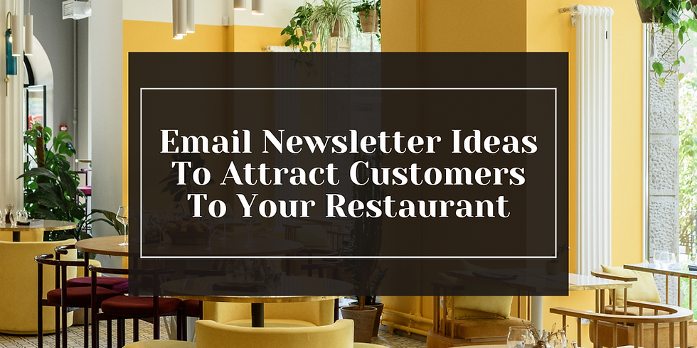 email marketing ideas for restaurants