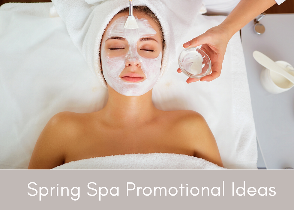 spring spa promotional ideas