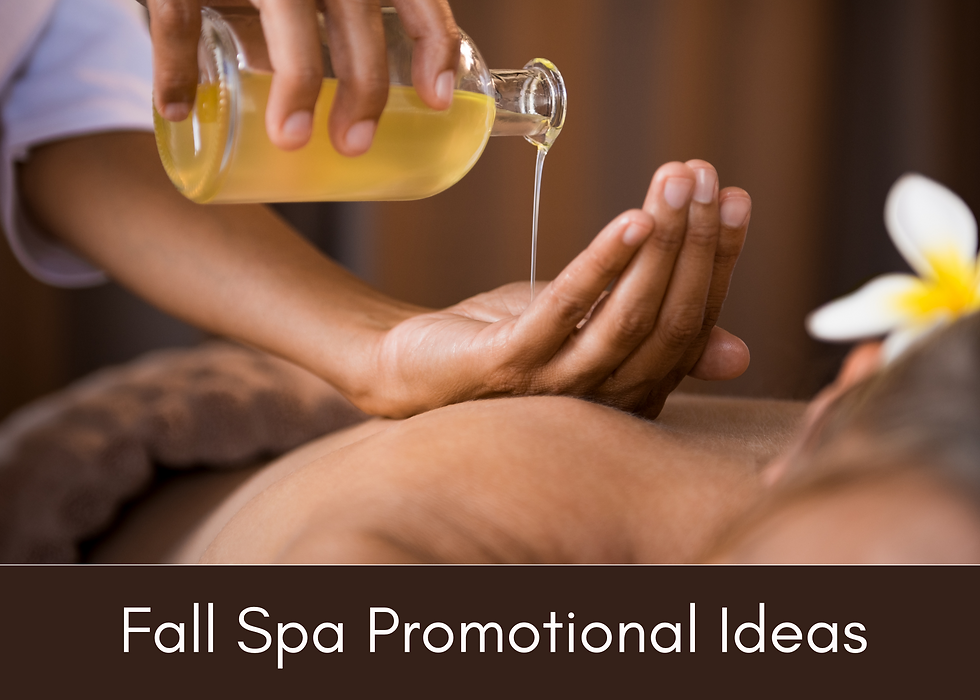 fall spa promotional ideas