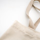Recycled cotton canvas tote bag close-up