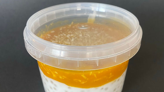 Tapioca au lait de coco et coulis exotique