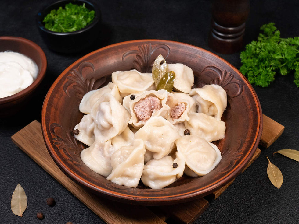 Thumbnail: Veal pelmeni (meat dumplings)