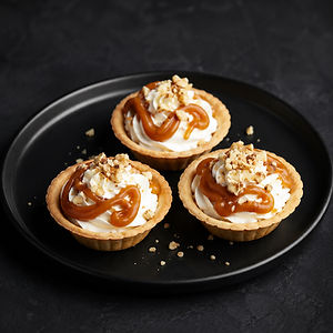 Тарталетки з карамеллю та горіхами / Tartalet with caramel and nuts