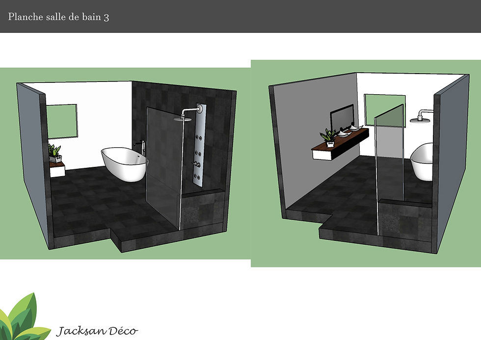 Plan 3D Salle de bain