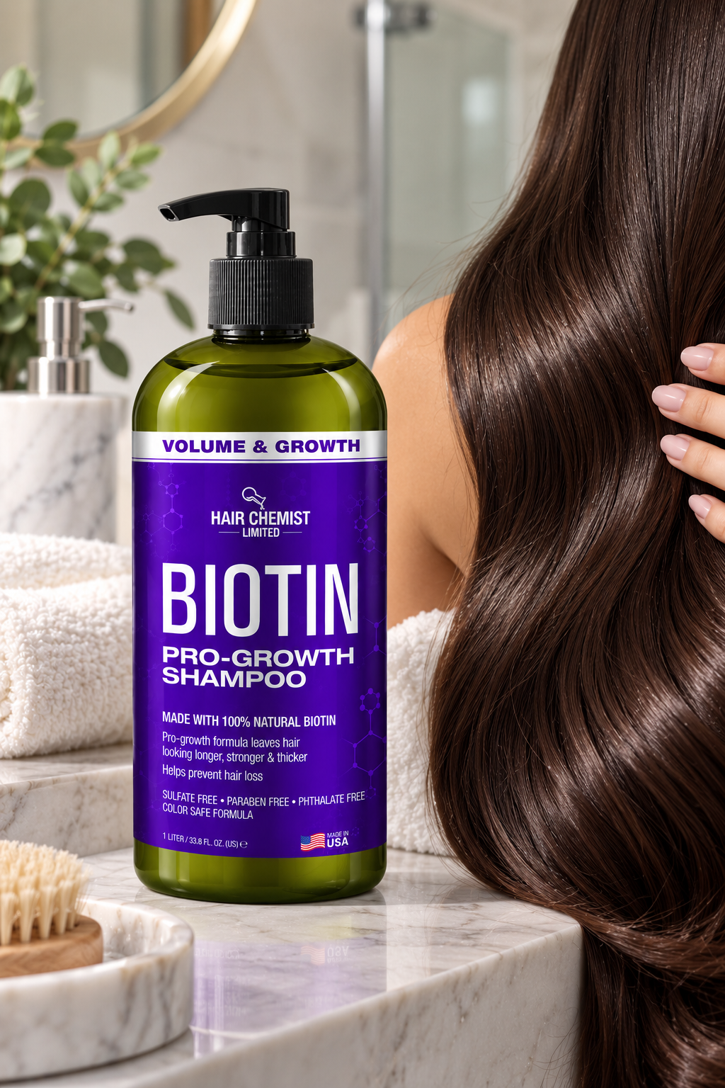 Hair Chemist Biotin Pro-Growth Shampoo 33.8 oz. - Shampoo for Thinning Hair