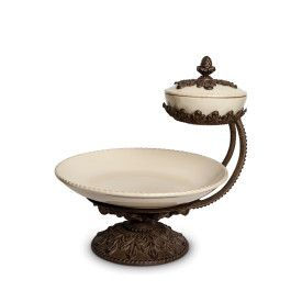 16"D Baroque Chip Dip Server