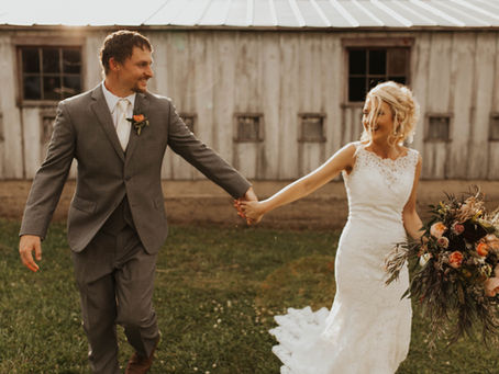 Cate & Brandon's Modern Pastoral Wedding with Moody Hues