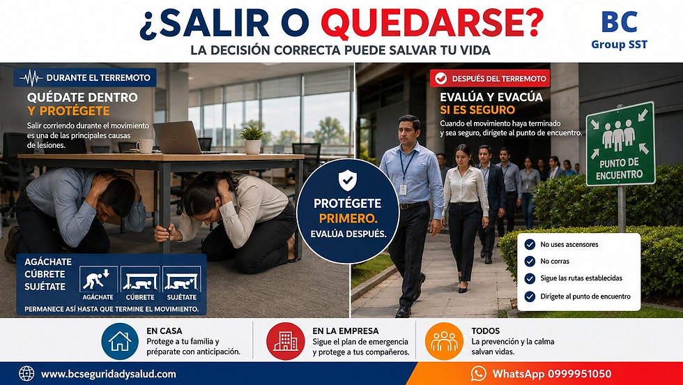 ¿Qué hacer en caso de un terremoto? Guía práctica para protegerte en casa y en el trabajo