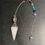 Thumbnail: Blessed Quartz Pendulum with Beaded Chain, Dowsing Pendulum, Baby Witch