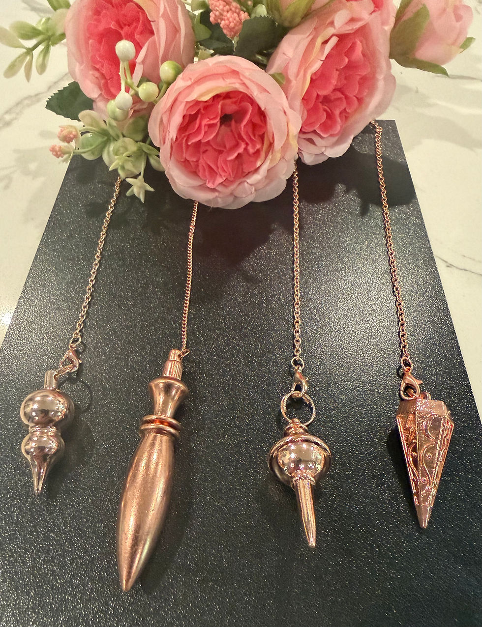 Thumbnail: Copper Pendulum ,Blessed Pendulum, Metal Pendulum, Sphere Pendulum 
